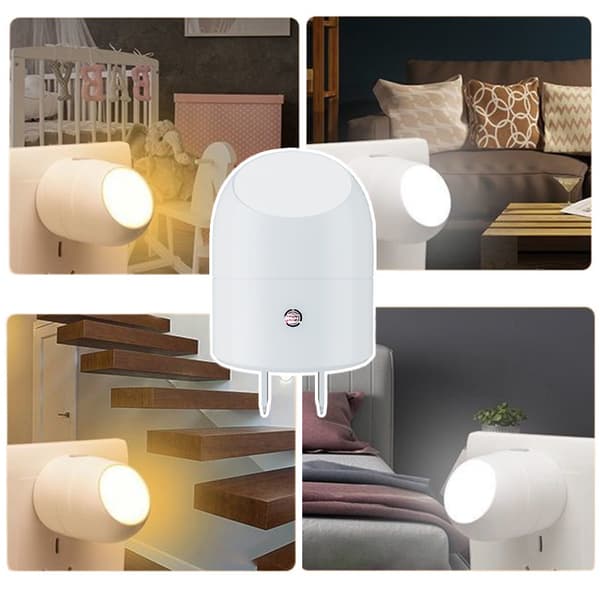 360° LED Natlys Sensor Blødt Lys Babyfodring Øjenbeskyttelse Yellow light 1pc