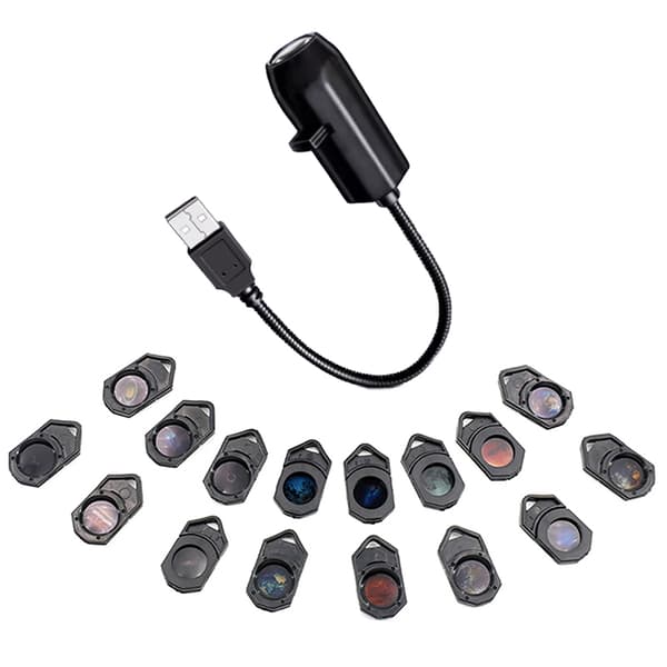 USB Tak Måne Jord Projeksjon Atmosfære Lys Stjernehimmel L