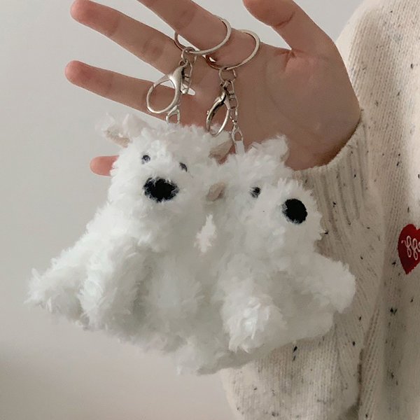 Kawali West Highland Terrier Plysj Puppy Doll Bag Nøkkelringer Pen A6