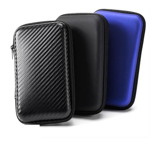 Electronics Travel Organizer Hard Portable Power Bank Case proo Blue