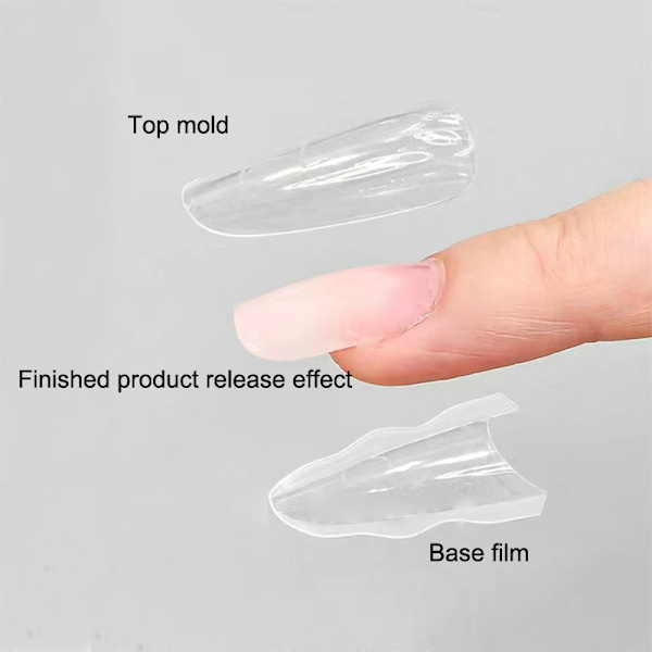 60 stk. Poly Dual Forms Neglegelform Hurtigbyggende Tips Negleforlengelse A4