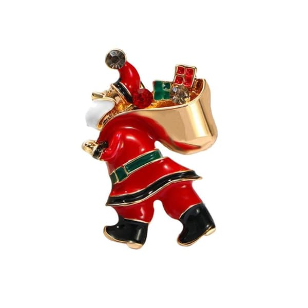 Juleemalje Julemandsbrocher til Unisex Rhinestone Pins Del A2