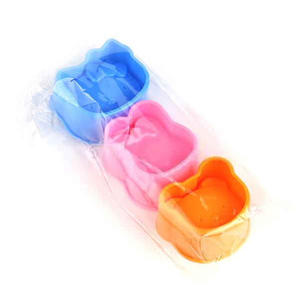 3 st Sushiformar i form av tecknad björn, risbollform DIY Bento 1Set/3pcs