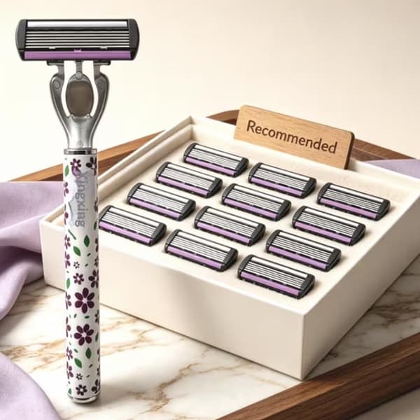 6-lags barberblad til kvinder, manuelt skift af hoved til barbering A4