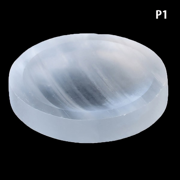 Selenit krystal skål plade groft udskåret kvarts krystal gitter Fe 1
