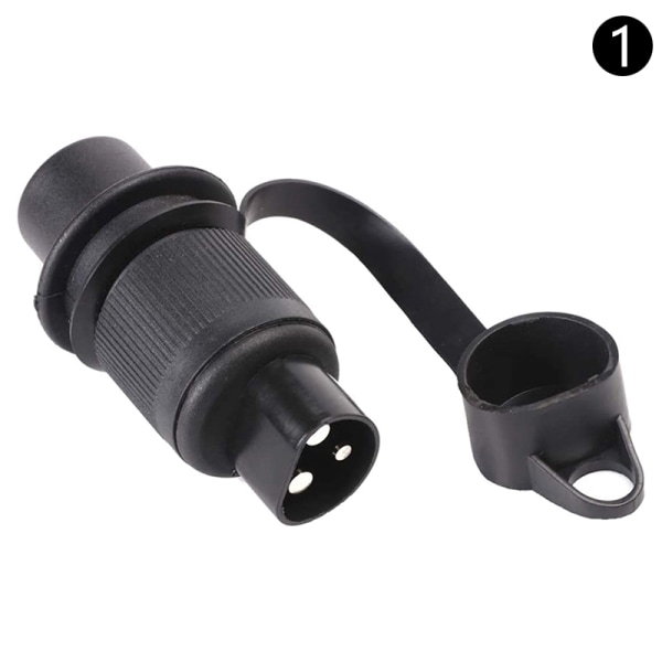12V 3Pin Socket Trailer Adapter Power Socket Kontakt För plug