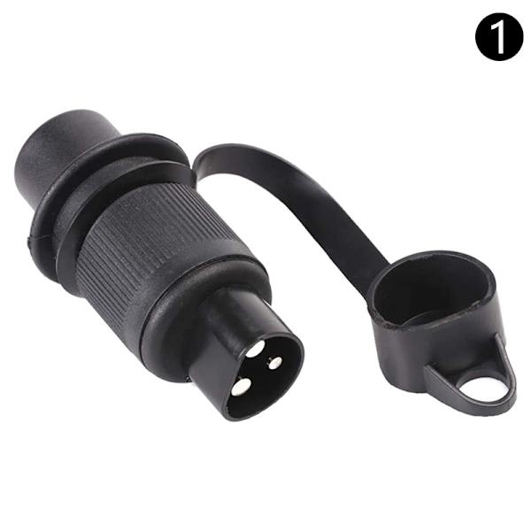 12V 3Pin Sokkel Tilhenger Adapter Strømledning Stikkontakt For plug