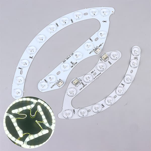 2/5 st LED-ljuskälla eftermonteringsljuspanel 9/12W med lins för 9W 2pcs