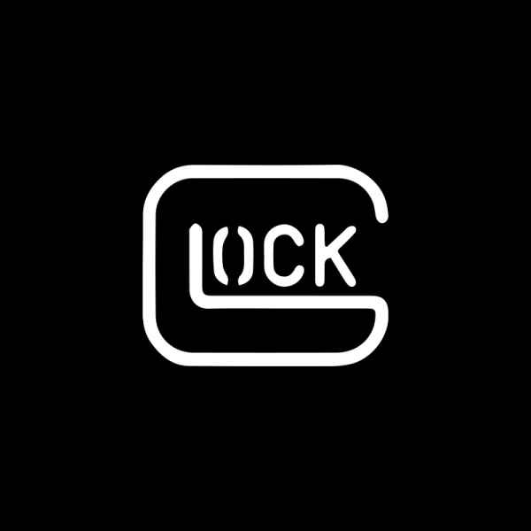 Vanntett Glock-bil-klistremerke for lastebil-bil-dekal Black 10x8.2cm