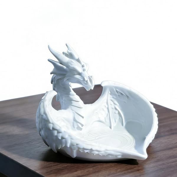 Drageformet smykkeopbevaringsbakke White