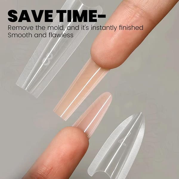Sandwich Dual Nail Forms 240 stk 15 størrelser Forlengelser-Dual Forms Co C 2