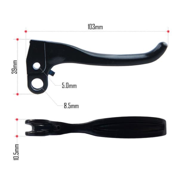 Til XOD aluminiumslegering hydraulisk bremsegreb til cykel elcykel 103mm