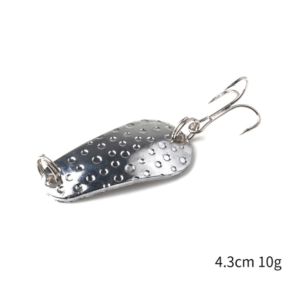 Lua Paljetter Guld Silver Lure Flat Vibration Double Curved Metal sliver C