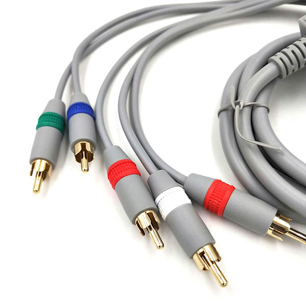1,8m 5 RCA-kabel for Nintendo Wii-kontrollkonsoll o Video AV