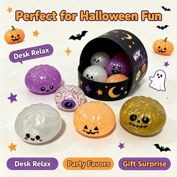Halloween Mystery Legetøj med græskar spøgelse øjeæble designs til A5
