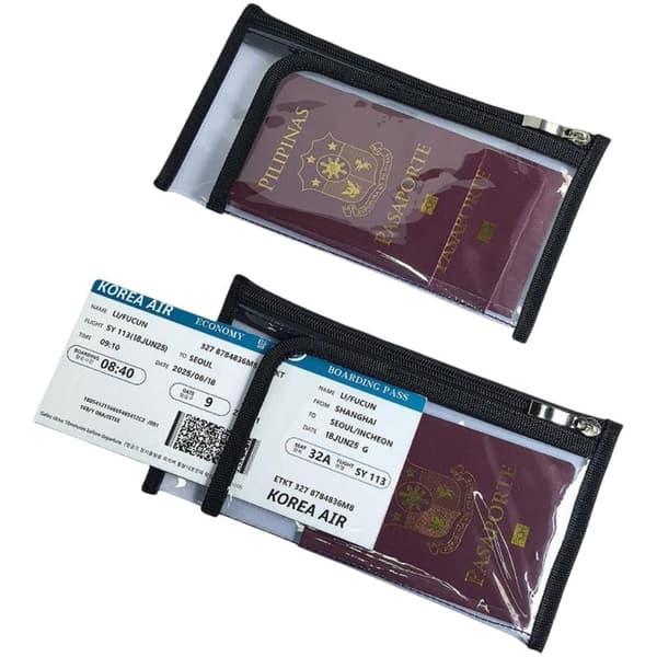 Bina reise pass boardingpass-mappe - Tykk PVC-plastmappe 1