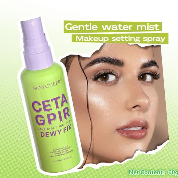 Maycheer Setting Spray Matt Finish Ansiktsmist Oljekontrollerande M Green