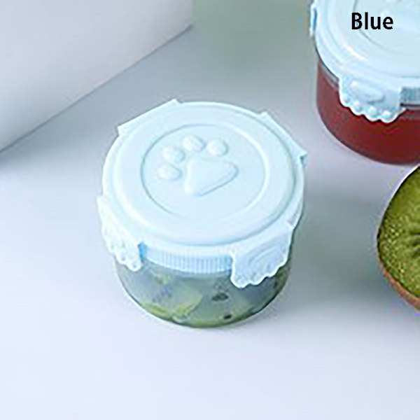 1 st Plastdressingsbehållare Sås Sallad Kylskåp Förvaringsburk Pink