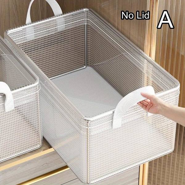 1 st transparent PVC förvaringslåda med solid stålram för underkläder A