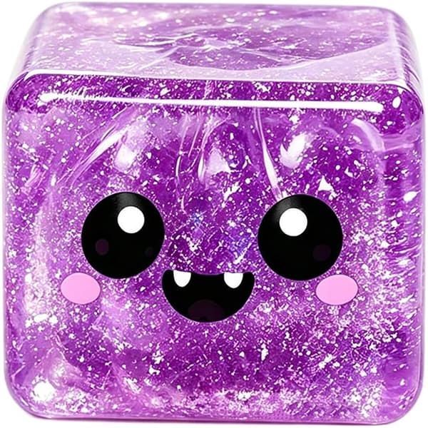 Halloween-kuutio, läpinäkyvä glitter-maltoosilelu A1