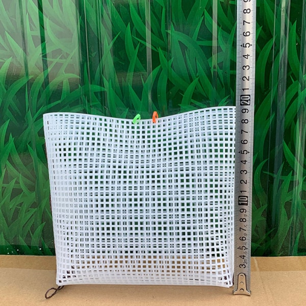 Bucket Bag Ylimääräinen neulonta ja kudonta mesh White S