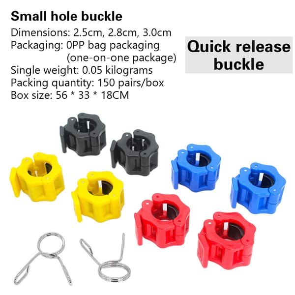 25 mm Spinlock vektstanghalsbånd Quick Release vektstangklemmer og red