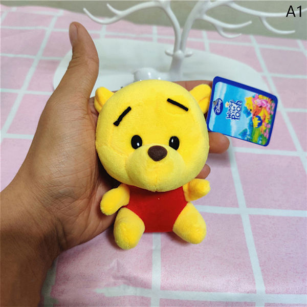 1 stk Kawaii plysjleker Brumm Bear Tigger Piglet Eeyore plysjnøkkel A1