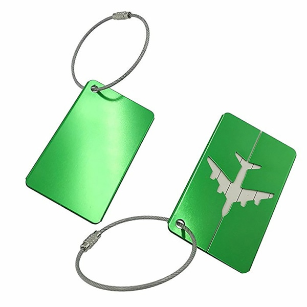 Ny bagasjemerke Aluminiumslegering Universal Tag Holder Travel Acce Pink