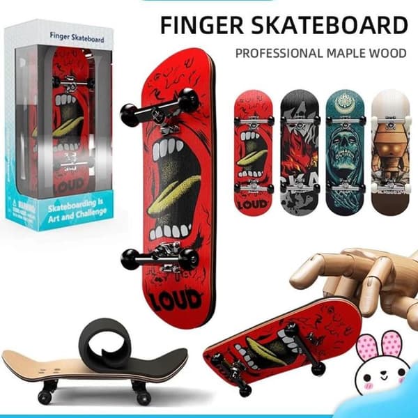 Fingerskateboardleker Tre Finger Scooter Profesjonell Finge A4