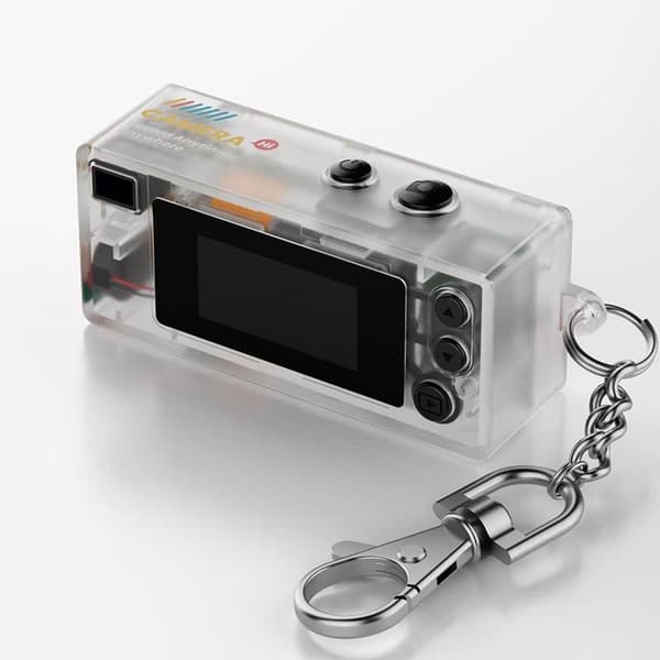 Tommelfinger Nøglering Kamera 0.96tommer Mini Action Kamera Retro Support