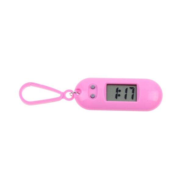 Mini Elektronisk Student Oval Digital Klokke Tid Viser Klokke H Pink