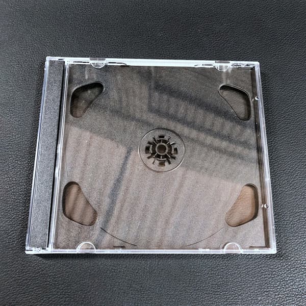 Plast DVD-etui Bærbar CD-oppbevaringsboks CD-pakke-etui Durabl Single Piece disc