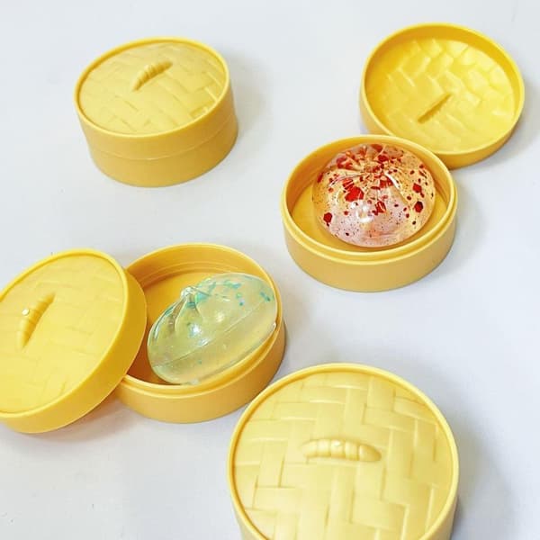 Krystalbolle og Mini Suppebolleformet Stressaflastende Legetøj Random1pc