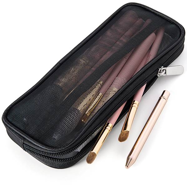 Sminkborste Case Kosmetisk toalettartiklar Mesh Bag Organizer B A
