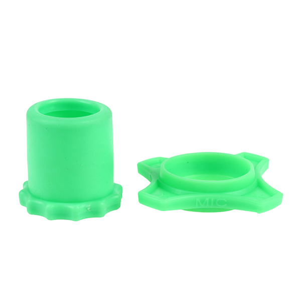 Rystesikker Silikone Mikrofon Holder Anti-Rolling Mic Protecti green tail + ring