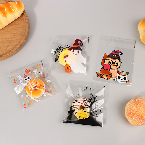 50 st 6-i-1 Halloween godispåse spöke festival fest present självhäftande 50Pcs