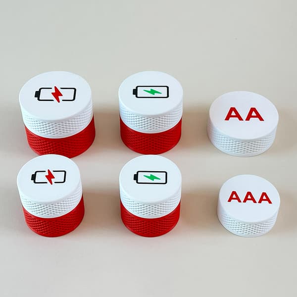 AAA/AA batteriförvaringslåda (batterier ingår ej) Batterikontainer B1