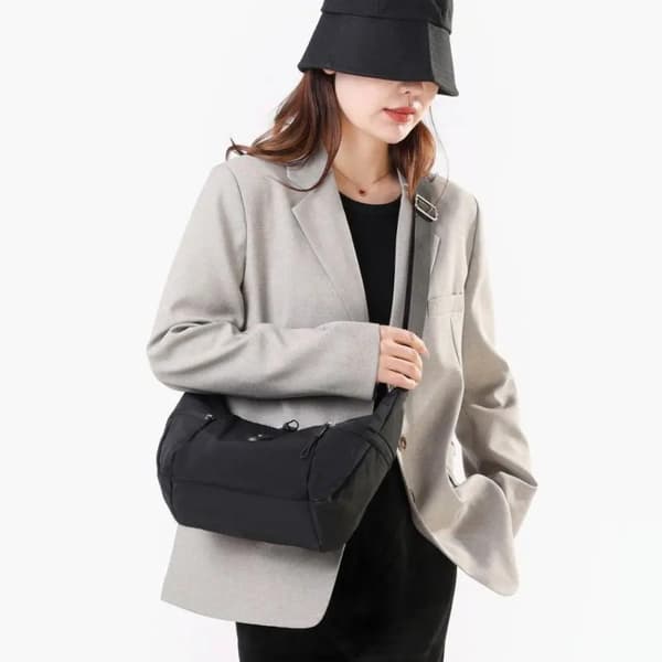 n Dumpling Crossbody Skulderveske For Kvinner | Justerbar Stropp Purple