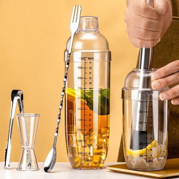 3/5/7 delar cocktailshakerkit blandad drinkset bartender Alco 700ML 7PCS
