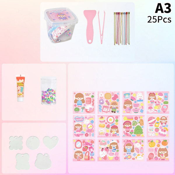 1 Sæt Gooka Stickers Sæt Håndkonto Kawaii DIY Håndlavet Legetøj S A3