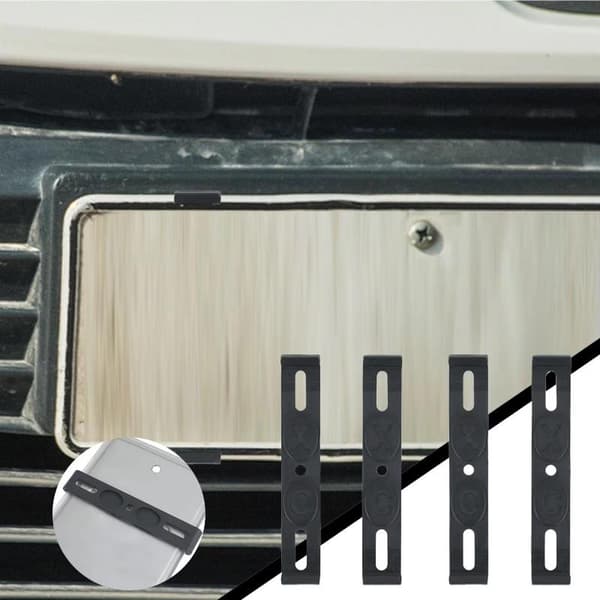 20 STK Nummerpladeholder Vejrbestandig Rammeløs Nummerplade Black