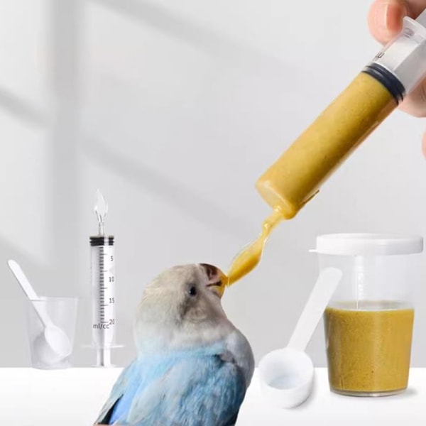 Bird Baby Feeder Plast feeding Tool Pet Milk Bird Parrot Fee