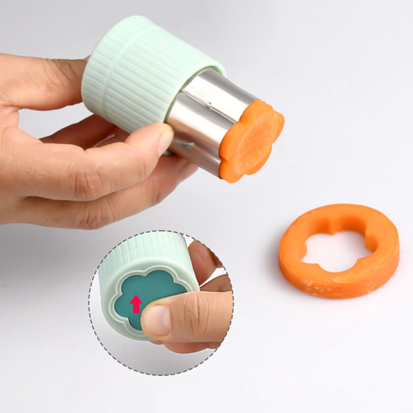 Rustfritt stål Frukt Grønnsak Press-type Mini Cookie Shape te A