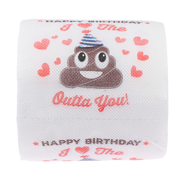1Rulle Funny Toilet Paper Roll Fødselsdagsdekor Fødselsdagsgaver Jok