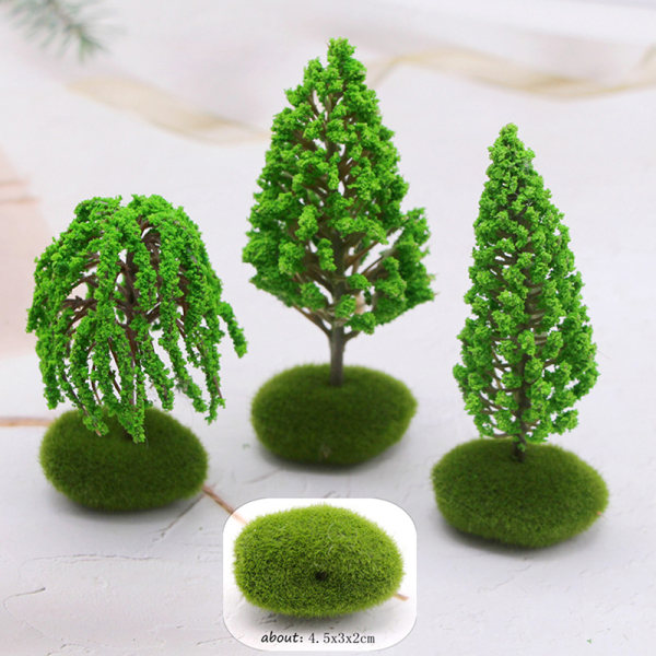 1 kpl Mini Tree Fairy Garden Decorations -nukkekodin miniatyyrejä A6