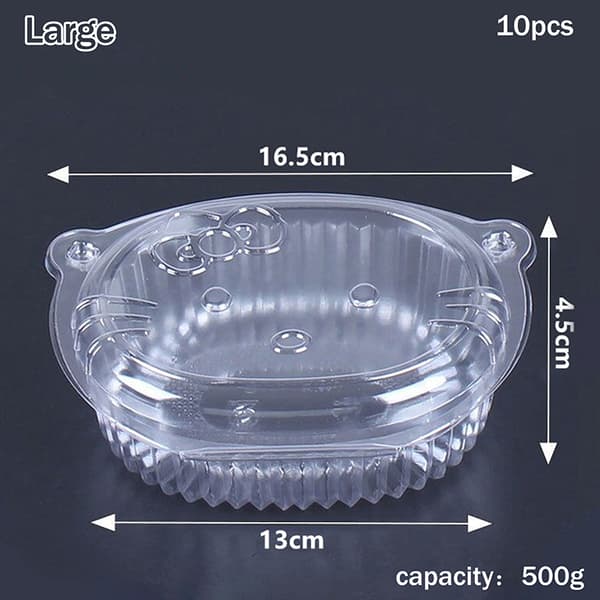 Sanrio Hello Kitty Engangs Klar Plastboks For Frukt Topp Small