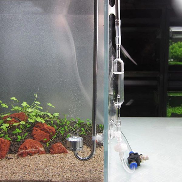 Akvarium CO2-bobletæller Water s Fish Tank CO2 Regulator CO2