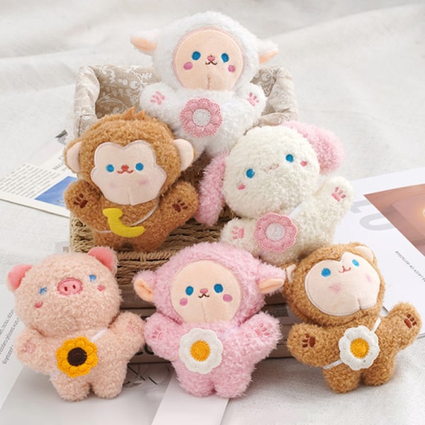 e Riipus pehmolelu Monkey Doll Lammas koululaukku Riipus nukke K A4