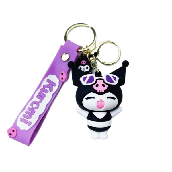 Sanrio Kuromi ja Cartoon Doll Pendant Autoavaimenperä Koululaukku Deco A5