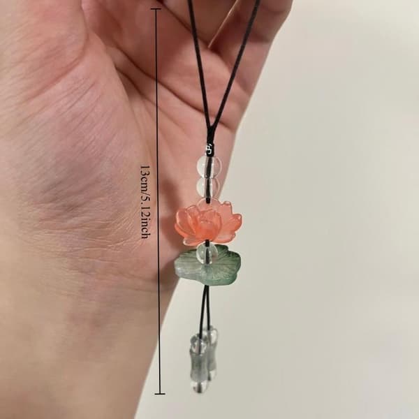 1/3/5 st sommar lotus telefonberlock hänge simulerad blompärla A1
